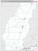 West Carroll Parish (County), LA Digital Map Premium Style